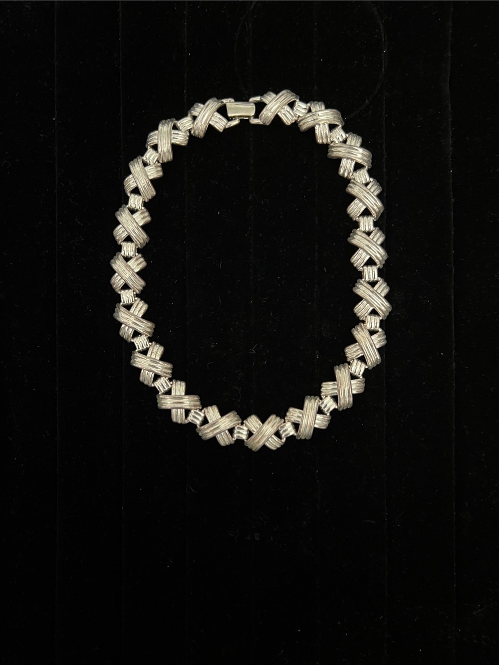 Napier Silver-Tone Woven Knot Necklace
